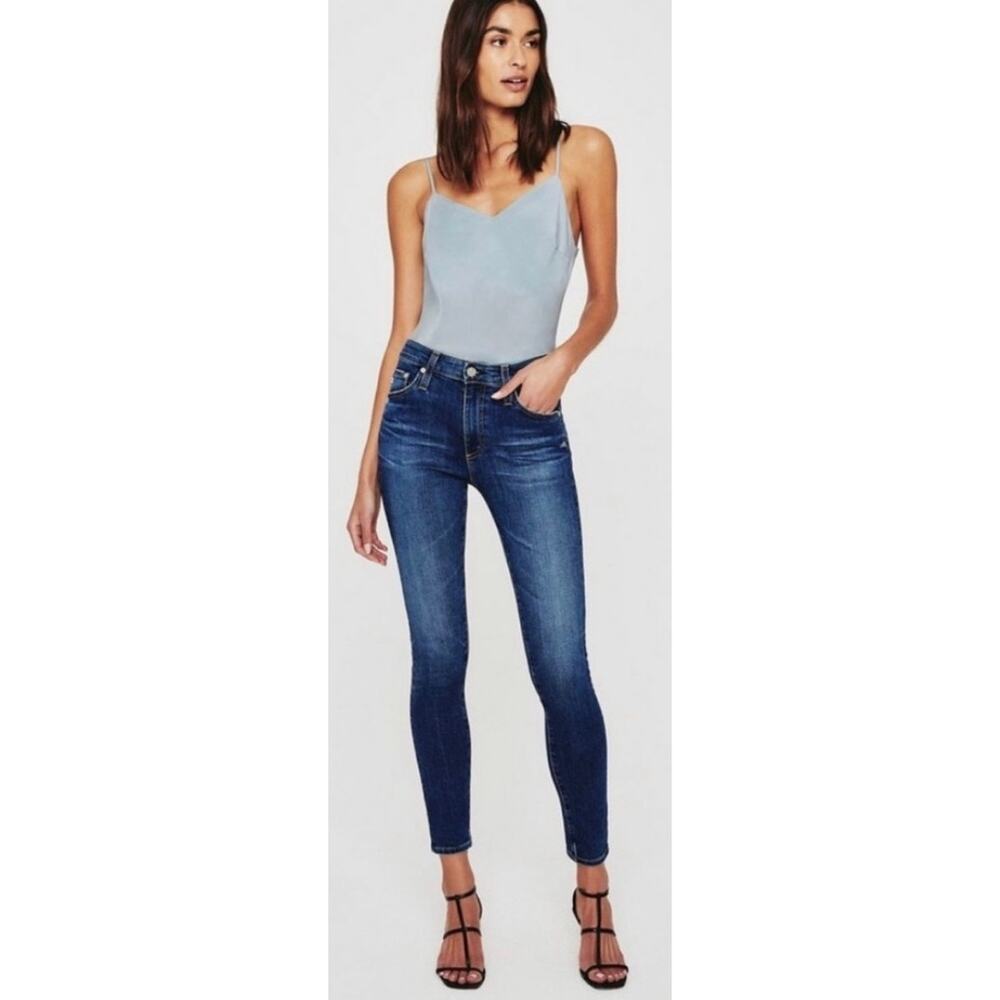 AG Farrah Ankle High Rise Skinny‎ Jeans Dark Wash 28
